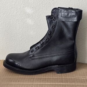 Addison Shoe Company Combat Boots Black Leather Men's 7.5 New